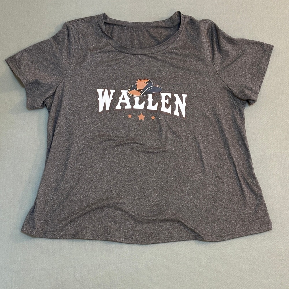 Morgan Wallen Graphic T-Shirt Mens 1XL Gray Country Music One Thing‎ At A Time